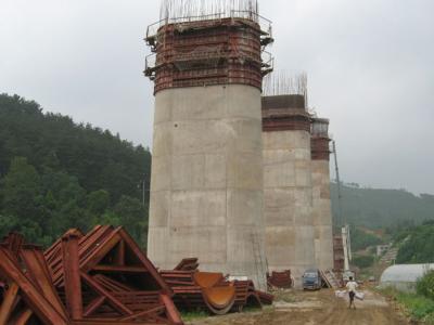 滬昆高鐵（來仙閣南明河特大橋橋墩模板）